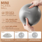 PhysKcal Pilates Ring Set, Magic Ring with 1x Core Ball, 3X Resistant Loop and 2X Flex Band, Pilates on Mat Essential Kit (Nude) Gronata