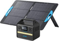 Anker 521 Portable Power Station Upgraded with LiFePO4 Battery, 256Wh 6-Port PowerHouse, 300W (Peak 600W) Solar Generator with 100W Solar Panel, 2 AC Outlets, 60W USB-C PD Output, Outdoor Generator Gronata
