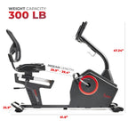 Sunny Health & Fitness Elite Interactive Series Exercise Recumbent Bike - SF-RB420046 Gronata