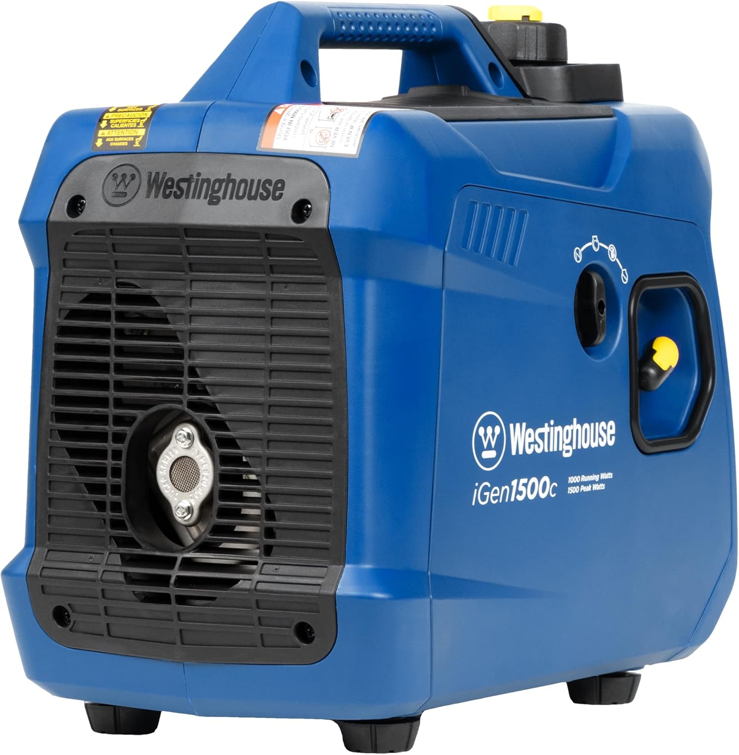 Westinghouse 1500 Peak Watt Super Quiet & Lightweight Portable Inverter Generator, Gas Powered, CO Sensor, Parallel Capable, Long Run Time,Blue Gronata