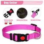 YXFDOYT No Pull Dog Harness Adjustable Collar & Leash Set - Dog Halter Harnesses Collapsible Bowls & Poop Bag Dispenser Muzzle ID Tags Toys Fits Small Medium Large Dogs (Pink-L) Gronata