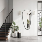 WallBeyond Asymmetrical Mirror, Irregular Mirror Full Length, Boho Wall Mirrors Decorative for Bedroom Living Room Entryway Hall, Mid Century Modern Decor 48" H x 22" W Gronata