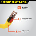 Champion Power Equipment 25-Foot 30-Amp 250-Volt Generator Power Cord for Manual Transfer Switch (L14-30P to L14-30R) Gronata