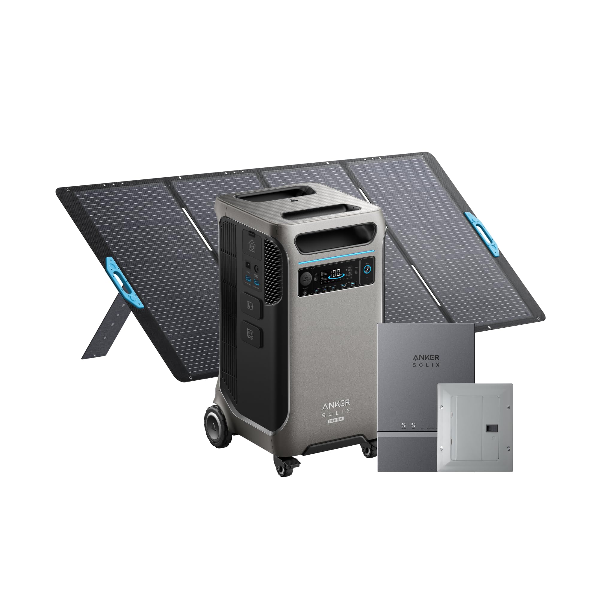 Anker SOLIX F3800 Plus Portable Power Station (2025 NEW), 3,840Wh, 3,200W Solar Input, Generators for Home Use, Expandable to 53kWh, Works with Generator, For Power Outages, RVs, and Emergencies Gronata