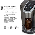 Keurig K-Elite Single Serve K-Cup Pod Coffee Maker, with Strength and Temperature Control, Iced Coffee Capability, 8 to 12oz Brew Size, Programmable, Brushed Slate Gronata