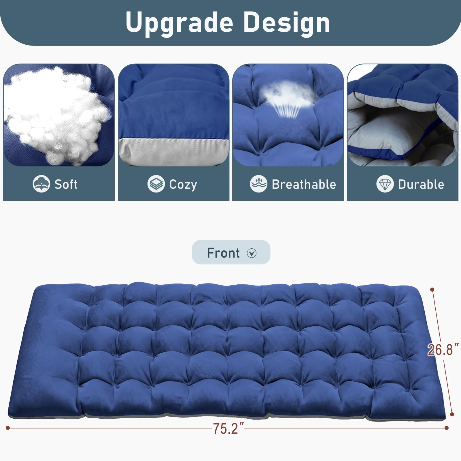 DoCred Heavy Duty Chaise Lounge Chair, Adjustable 5-Position Folding Chaise Lounge Chairs for Outside, Portable Lay Flat Beach Lounge Chair for Outdoor Sunbathing Beach Pool Lawn Camping Gronata