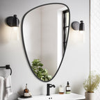 WallBeyond Asymmetrical Mirror, Irregular Mirror Full Length, Boho Wall Mirrors Decorative for Bedroom Living Room Entryway Hall, Mid Century Modern Decor 48" H x 22" W Gronata