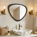 WallBeyond Asymmetrical Mirror, Irregular Mirror Full Length, Boho Wall Mirrors Decorative for Bedroom Living Room Entryway Hall, Mid Century Modern Decor 48" H x 22" W Gronata