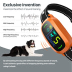 FAFAFROG Dog Bark Collar, Rechargeable Smart Collar, Anti Barking Training Collar with 5 Adjustable Sensitivity Beep Vibration, Bark Collar for Large Medium Small Dogs (Black) Gronata