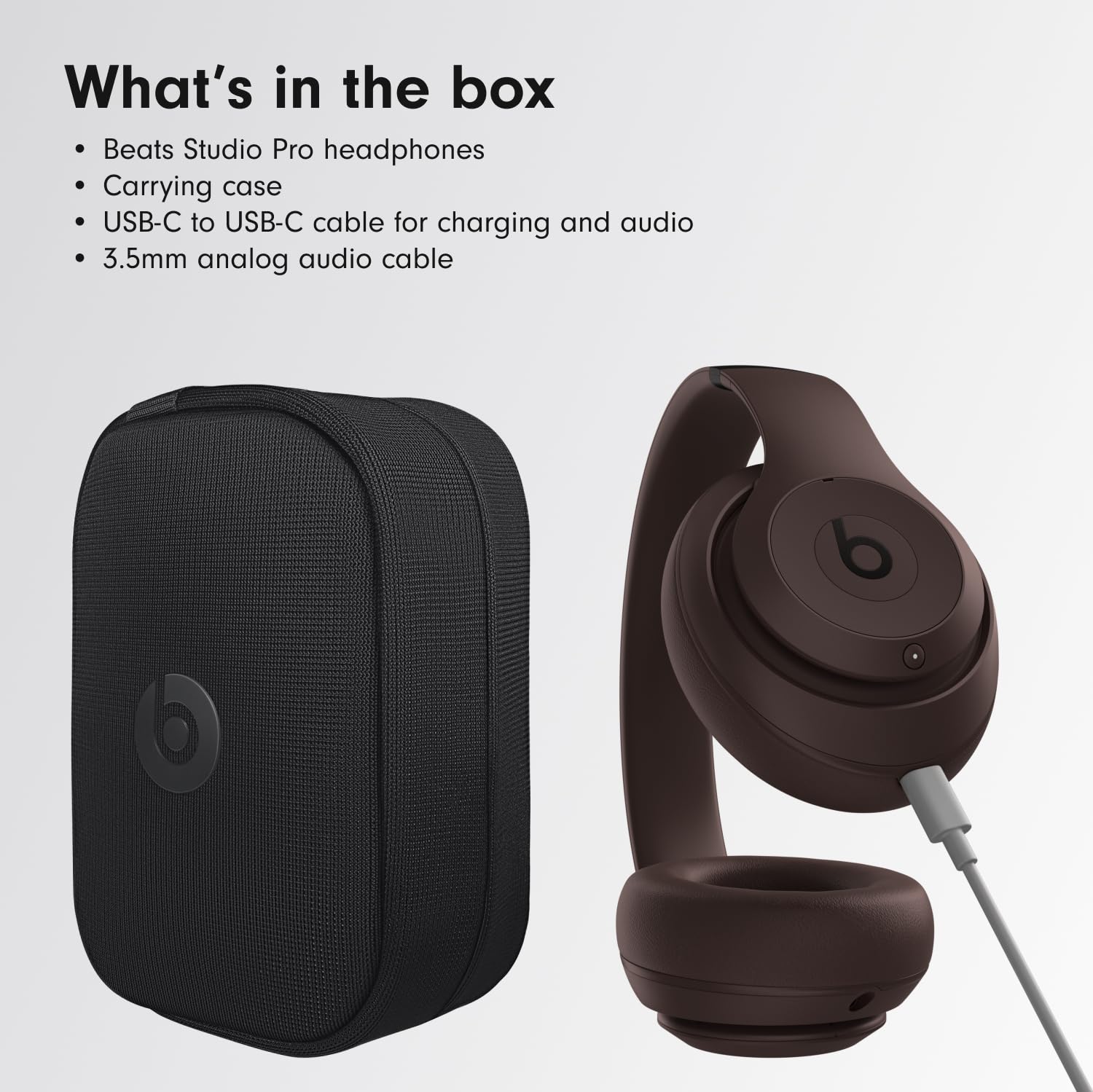 Beats Studio Pro Premium Wireless Over-Ear Headphones- Up to 40-Hour Battery Life, Active Noise Cancelling, Great for Travel & Commuting, USB-C Lossless Audio, Apple & Android Compatible -Black Gronata