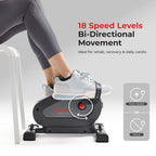 Sunny Health & Fitness Dual Function Smart Motorized Mini Bike Trainer, Under Desk Exercise Machine for Senior Training, Arm/Leg Cardio Cycle Workout, Free SunnyFit App Bluetooth Link-SF-B020029SMART Gronata