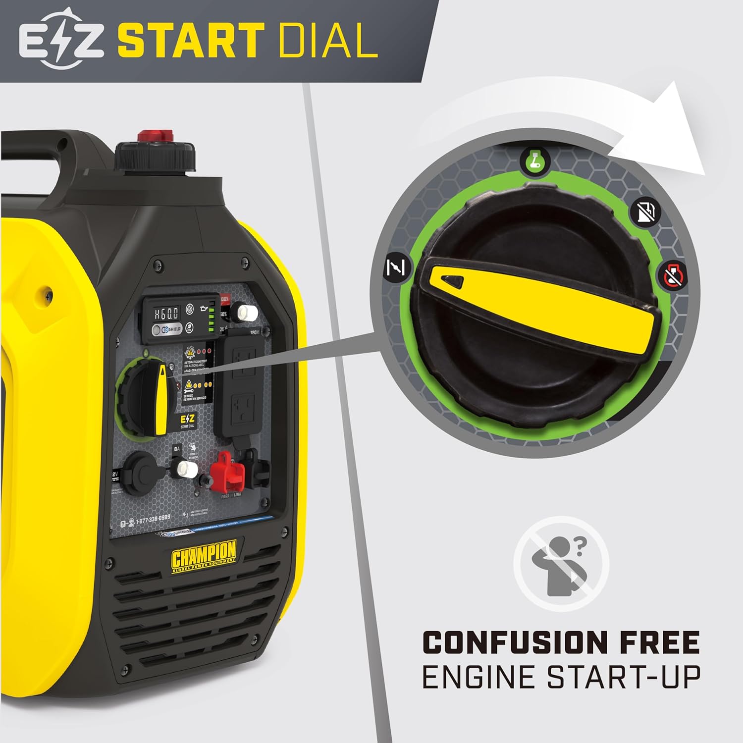 Champion Power Equipment 2500-Watt Ultralight Portable Inverter Generator with Quiet Technology and Free 3-Year Warranty Gronata