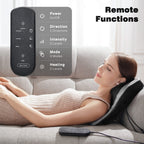 Boriwat Back Massager with Heat, 3D Kneading Massage Pillow for Back, Neck, Shoulder, Leg Pain Relief Deep Tissue, Gifts for Women Men Mom Dad Gronata