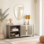 WallBeyond Asymmetrical Mirror, Irregular Mirror Full Length, Boho Wall Mirrors Decorative for Bedroom Living Room Entryway Hall, Mid Century Modern Decor 48" H x 22" W Gronata