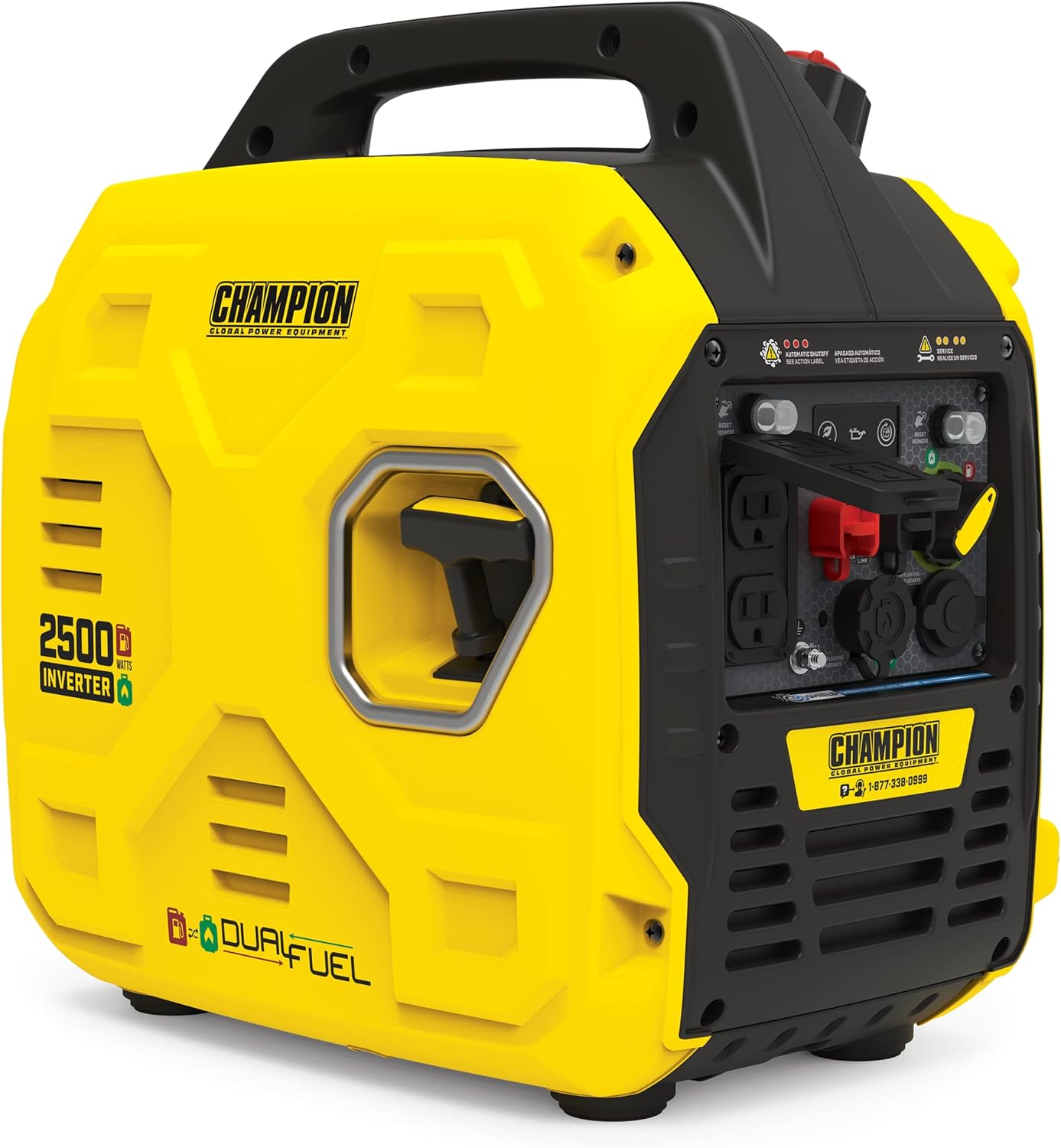Champion Power Equipment 2500-Watt Dual Fuel Ultralight Portable Inverter Generator with Quiet Technology and CO Shield Gronata