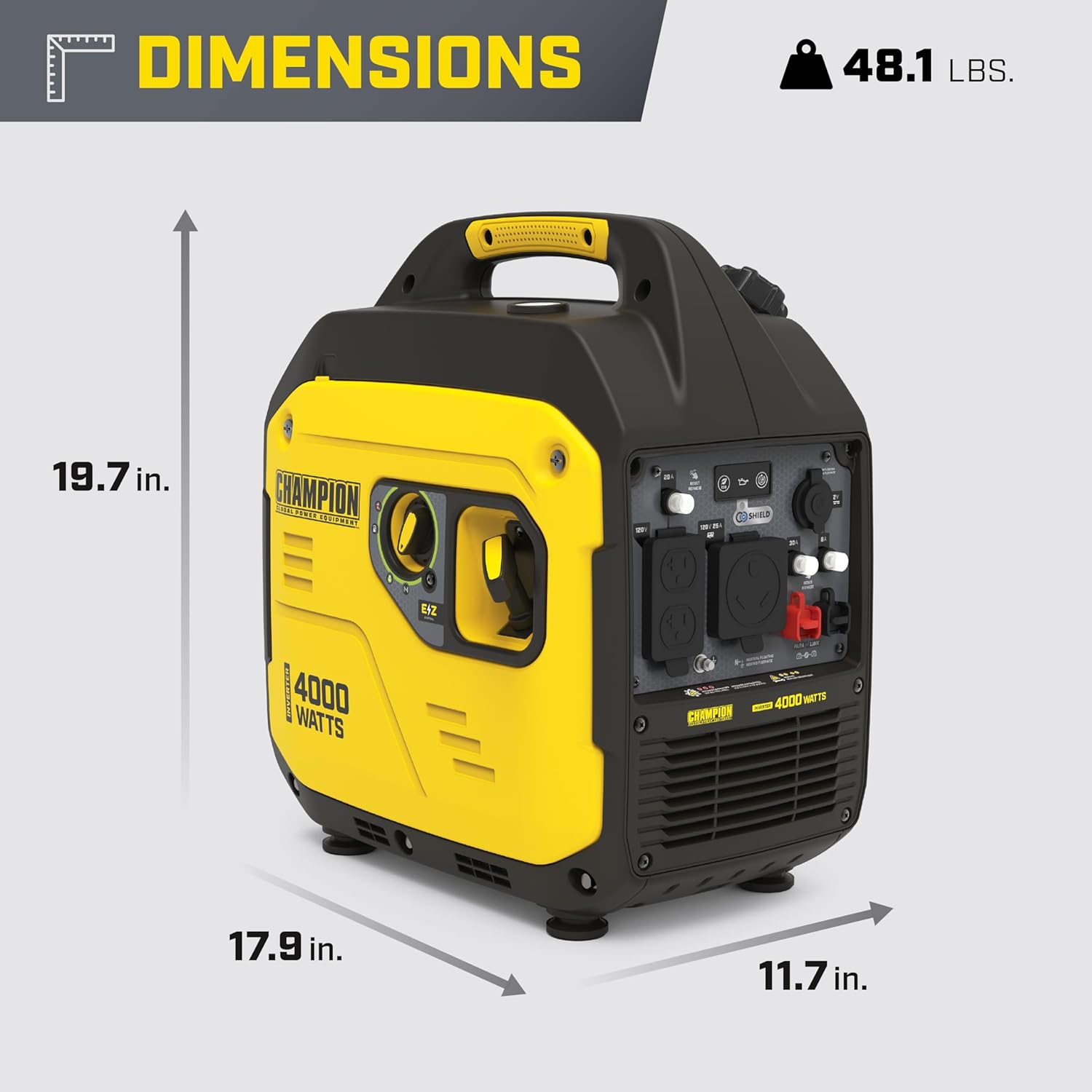 Champion Power Equipment 4000-Watt RV Ready Portable Inverter Generator with Quiet Technology and Free 3-Year Warranty Gronata