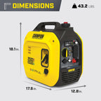 Champion Power Equipment 2500-Watt Dual Fuel Portable Inverter Generator with Quiet Technology and CO Shield Gronata