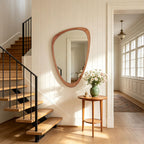 WallBeyond Asymmetrical Mirror, Irregular Mirror Full Length, Boho Wall Mirrors Decorative for Bedroom Living Room Entryway Hall, Mid Century Modern Decor 48" H x 22" W Gronata