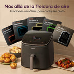 Cosori 9-in-1 TurboBlaze Air Fryer 6 Qt, PFAS-Free Ceramic Coating, 90°–450°F, Precise Heating for Even Results, Air Fry, Roast, Bake, Broil, Dry, Frozen, Proof, Reheat, Keep Warm, 120V, Dark Gray Gronata