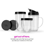 Magic Bullet Blender, Small, Silver, 11 Piece Set Gronata