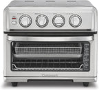 Cuisinart Air Fryer Toaster Oven, 1800W, 8-in-1 with Air Fry, Convection, Broil & Warm, 0.6 Cubic Feet, 60-Minute Timer, TOA-70NAS, Stainless Steel Gronata