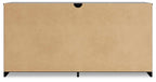 Signature Design by Ashley Finch Modern 6 Drawer Dresser with Ball-bearing Construction and Safety Stop, Black Gronata