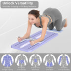 JANUA Pilates Board - Pilates Reformer Set, Multi-Purpose Foldable Pilates Reformer Board for Home, 5 in 1 Pilates Sliding Board Gronata