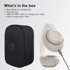 Beats Studio Pro Premium Wireless Over-Ear Headphones- Up to 40-Hour Battery Life, Active Noise Cancelling, Great for Travel & Commuting, USB-C Lossless Audio, Apple & Android Compatible -Black Gronata