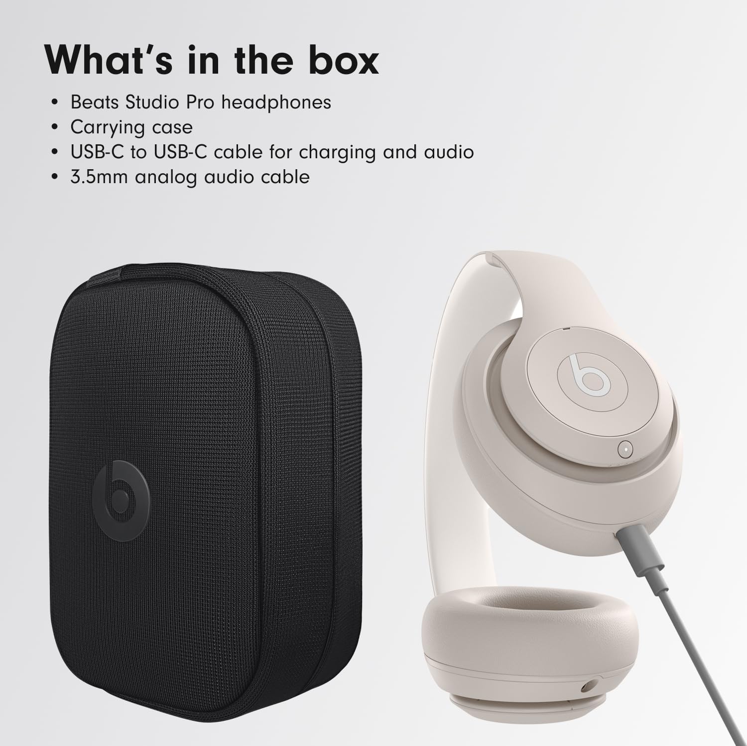 Beats Studio Pro Premium Wireless Over-Ear Headphones- Up to 40-Hour Battery Life, Active Noise Cancelling, Great for Travel & Commuting, USB-C Lossless Audio, Apple & Android Compatible -Black Gronata
