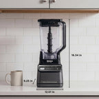 Ninja Professional Blender | Smoothie Blending, Drink Mixer, Grinder, Ice Crusher, Frozen Fruit Blending | 1000W Power, Total Crushing Technology, XL 72-oz. Pitcher | Black & Grey | BL610 Gronata
