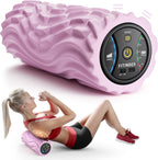 FITINDEX Vibrating Foam Roller for Back Pain, FSA&HSA Eligible, 5-Speed Muscle Massage, Exercise, Muscles Deep Tissue, Physical Therapy, Pilates, Yoga, Neck, Leg, Rechargeable, Travel Portable, Gray Gronata