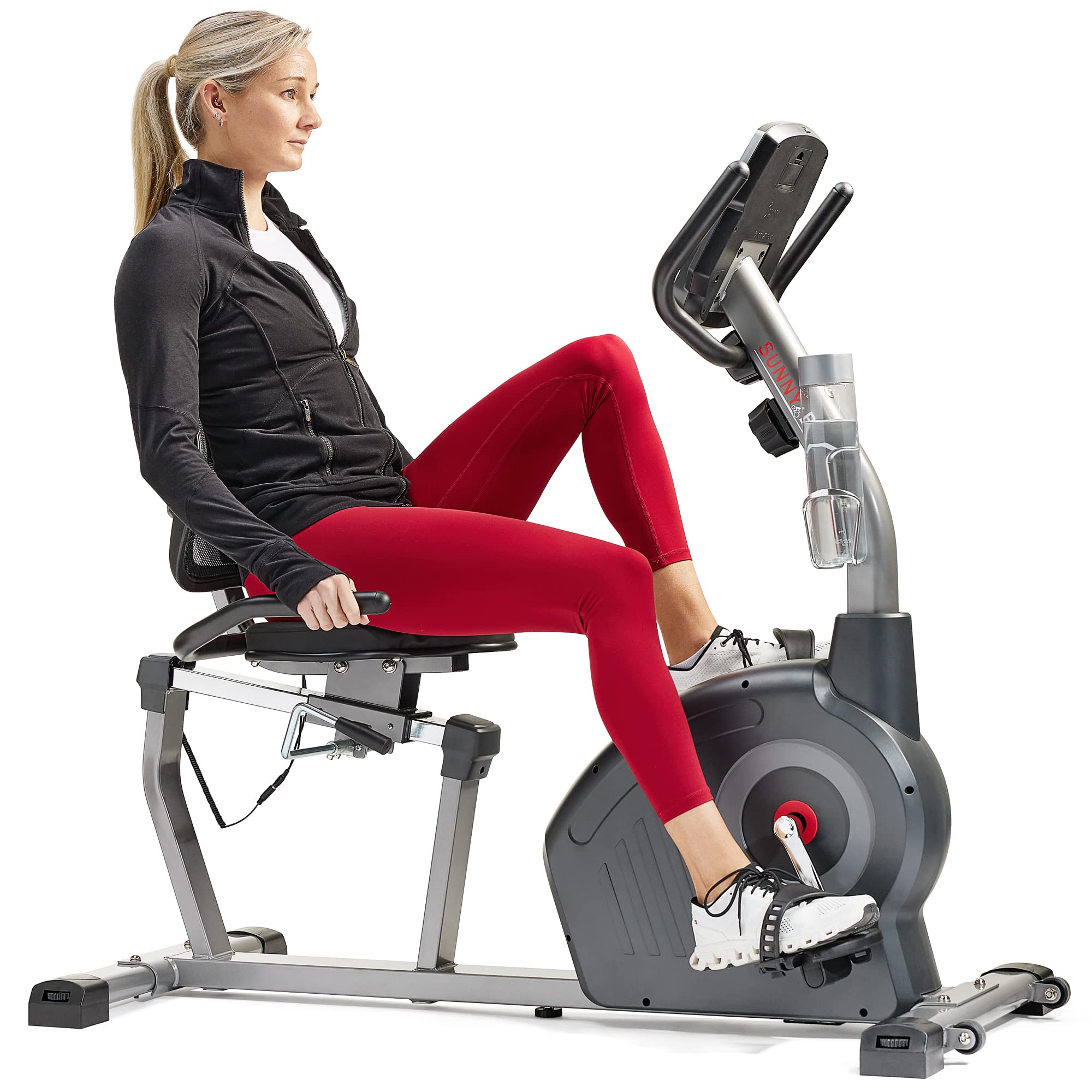 Sunny Health & Fitness Elite Interactive Series Exercise Recumbent Bike - SF-RB420046 Gronata