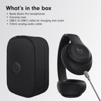 Beats Studio Pro Premium Wireless Over-Ear Headphones- Up to 40-Hour Battery Life, Active Noise Cancelling, Great for Travel & Commuting, USB-C Lossless Audio, Apple & Android Compatible -Black Gronata