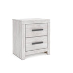 Signature Design by Ashley Wynnlow Rustic 2 Drawer Two Drawer Nightstand, 24.41" Tall, Weathered Gray Gronata