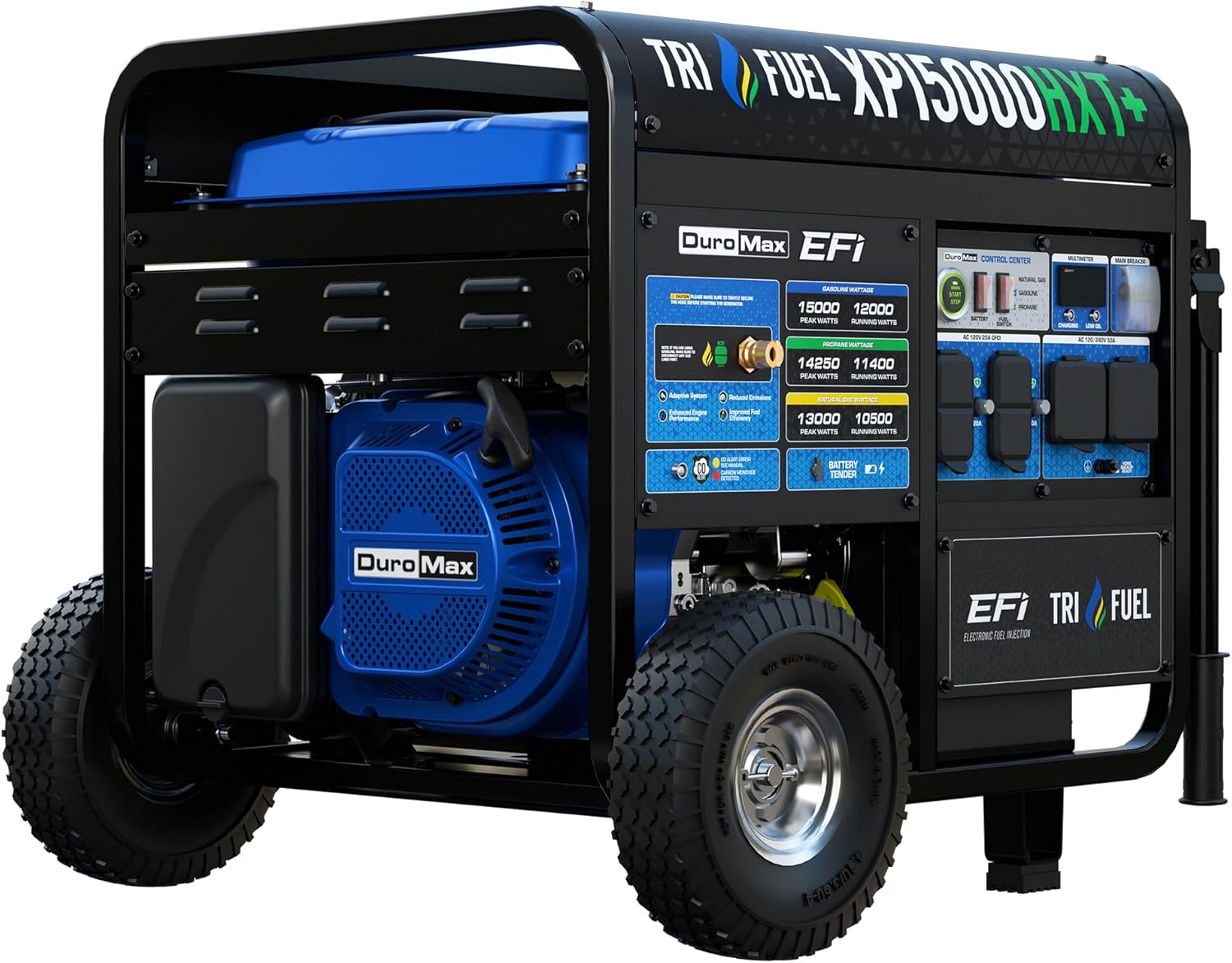 DuroMax XP13000HX 13,000-Watt Dual Fuel Portable Generator - Gas & Propane, Electric Start, Whole Home Power Backup, Transfer Switch Ready, RV & Emergency Ready Gronata