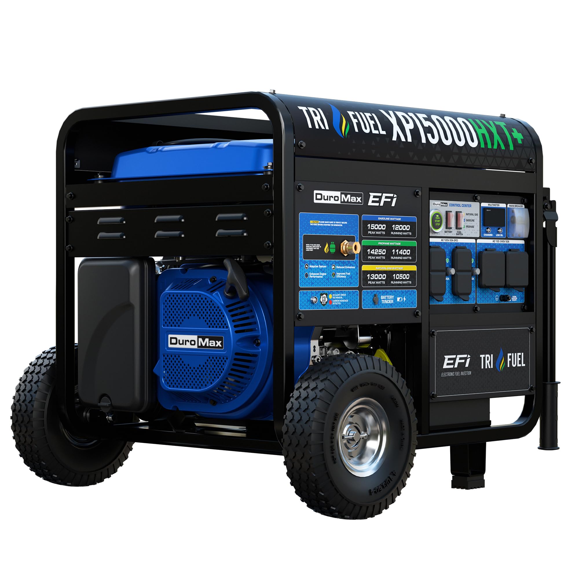 DuroMax XP12000HX 12,000-Watt Dual Fuel Portable Generator - Gas & Propane, Electric Start, Whole Home Power Backup, Transfer Switch Ready, RV & Emergency Ready Gronata