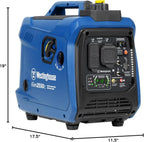Westinghouse 2550 Peak Watt Super Quiet & Lightweight Portable Inverter Generator, RV Ready 30A Outlet, Gas Powered, CO Sensor, Parallel Capable, Long Run Time,Blue Gronata