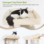 Globlazer Heavy Duty Cat Tree, 70 inch Sturdy Cat Tree for Indoor Cats Extra Large Cat Tower with Scratching Post, Hammock, Cat Condo for Adult Cats Kittens, F70 Pro, Light Grey Gronata
