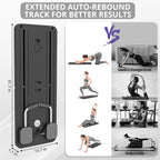 JANUA Pilates Board - Pilates Reformer Set, Multi-Purpose Foldable Pilates Reformer Board for Home, 5 in 1 Pilates Sliding Board Gronata