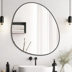 WallBeyond Asymmetrical Mirror, Irregular Mirror Full Length, Boho Wall Mirrors Decorative for Bedroom Living Room Entryway Hall, Mid Century Modern Decor 48" H x 22" W Gronata