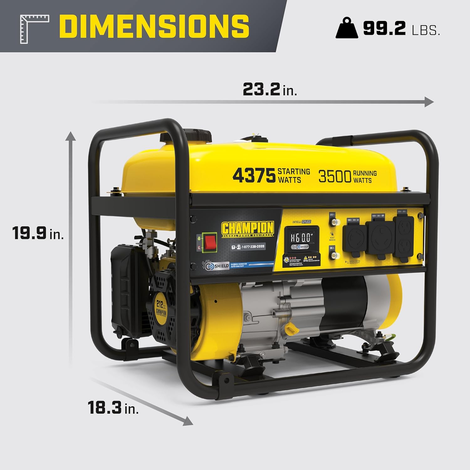 Champion Power Equipment 4375-Watt RV Ready Portable Generator with Free 3-Year Warranty Gronata