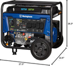 Westinghouse 12500 Peak Watt Dual Fuel Home Backup Portable Generator, Remote Electric Start, Transfer Switch Ready, Gas and Propane Powered, CO Sensor Gronata