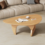 Mid Century Modern Coffee Table - Walnut Wooden Coffee Table for Living Room,Center Table Suitable for Bedroom Living Room Reception Office Tables (Walnut, Small 34.5 * 23.5 * 16in) Gronata