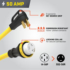 Champion Power Equipment 50-Amp Indoor-Rated Manual Transfer Switch with 30-Foot Generator Power Cord and Weather-Resistant Power Inlet Box Gronata