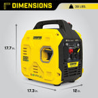 Champion Power Equipment 2500-Watt Dual Fuel Ultralight Portable Inverter Generator with Quiet Technology and CO Shield Gronata
