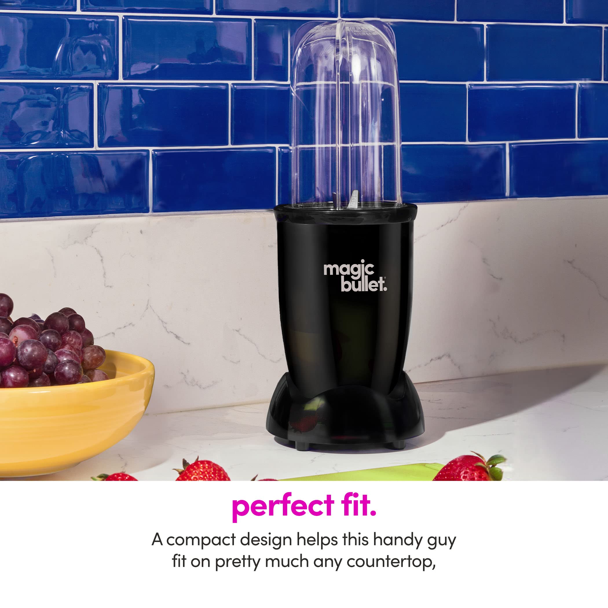 Magic Bullet Blender, Small, Silver, 11 Piece Set Gronata