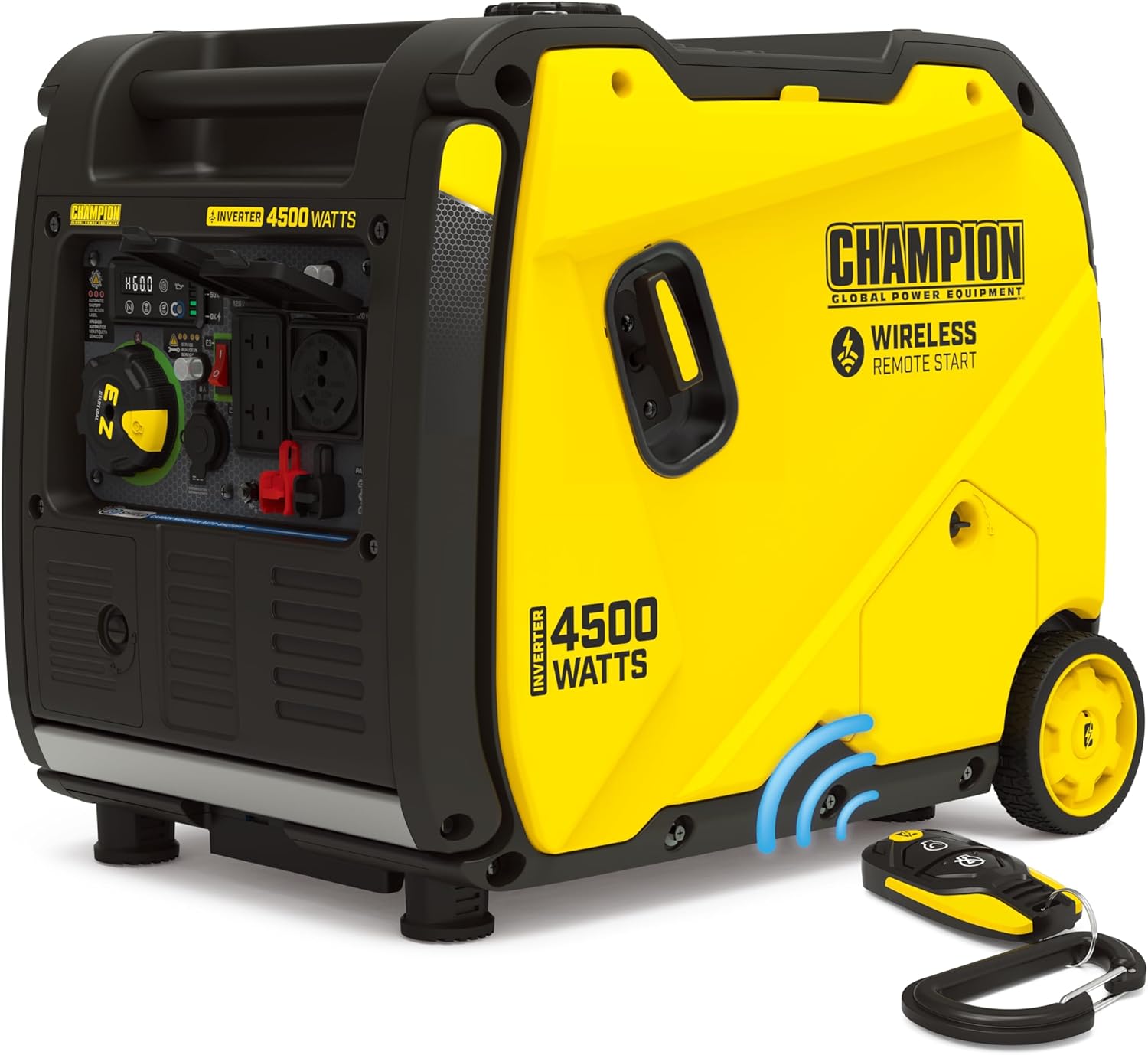 Champion Power Equipment 4500-Watt Wireless Remote Start Inverter Generator with Quiet Technology and Free 3-Year Warranty Gronata