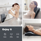 Boriwat Back Massager with Heat, 3D Kneading Massage Pillow for Back, Neck, Shoulder, Leg Pain Relief Deep Tissue, Gifts for Women Men Mom Dad Gronata
