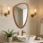 WallBeyond Asymmetrical Mirror, Irregular Mirror Full Length, Boho Wall Mirrors Decorative for Bedroom Living Room Entryway Hall, Mid Century Modern Decor 48" H x 22" W Gronata