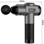 TOLOCO Massage Gun, Deep Tissue Back Massage for Athletes for Pain Relief, Percussion Massager with 10 Massages Heads & Silent Brushless Motor, Fathers Day Dad Gifts, Black Gronata